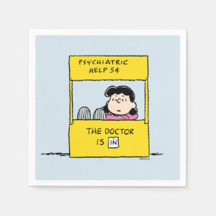 Peanuts   Lucy & The Doctor Is In Serviette