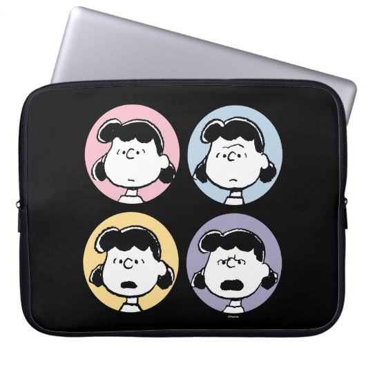 Peanuts | Lucys Gesichter Laptopschutzhülle (Vorderseite)