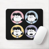 Peanuts | Lucys Gesichter Mousepad (Mit Mouse)
