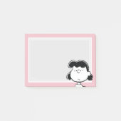 Peanuts | Lucys Gesichter Post-it Klebezettel (Vorderseite)
