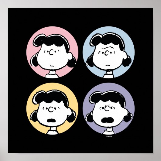 Peanuts | Lucys Gesichter Poster (Vorne)