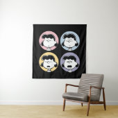 Peanuts | Lucys Gesichter Wandteppich (Beispiel)