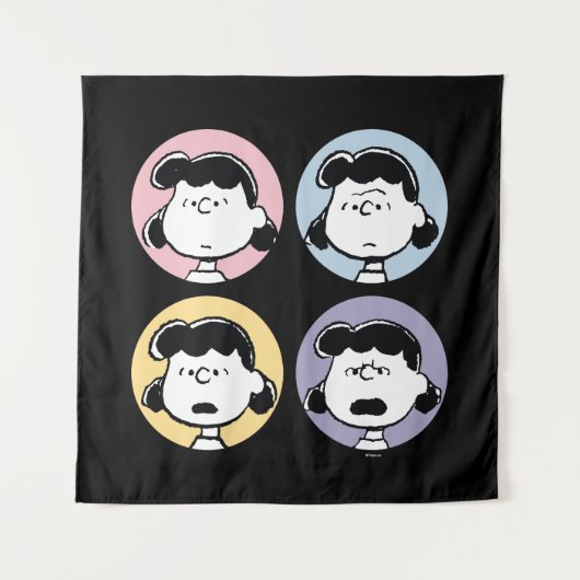 Peanuts | Lucys Gesichter Wandteppich (Vorderseite)