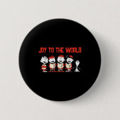 Peanuts Merry Christmas Holiday Choir _1 Button (Vorderseite)