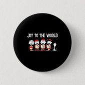 Peanuts Merry Christmas Holiday Choir Button (Vorderseite)