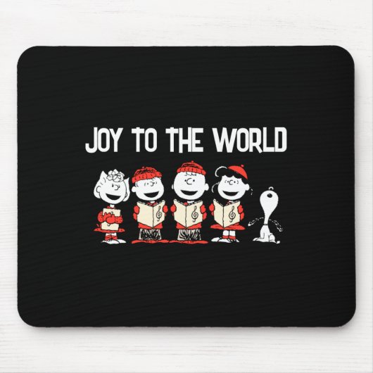 Peanuts Merry Christmas Holiday Choir  Mousepad (Vorne)