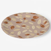 Peanuts Muster Pappteller (Schrägansicht)