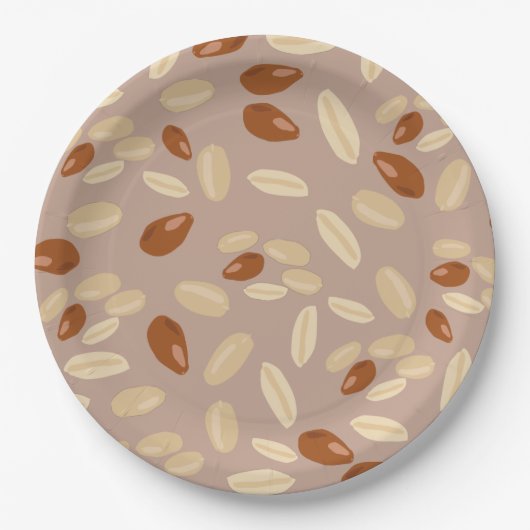 Peanuts Muster Pappteller (Vorderseite)