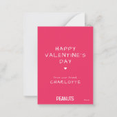 Peanuts | Never Give Your Heart To A Blockhead Mitteilungskarte (Rückseite)