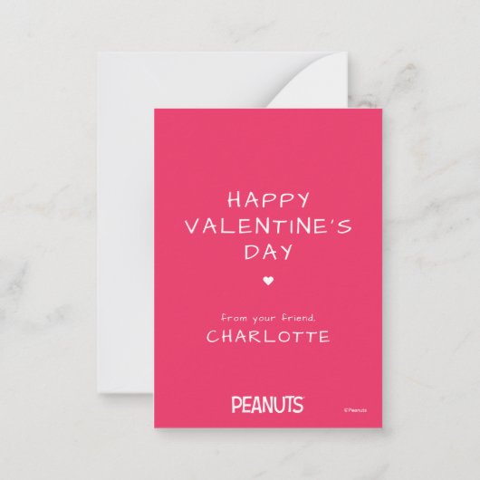 Peanuts | Never Give Your Heart To A Blockhead Mitteilungskarte (Rückseite)