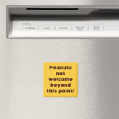 Peanuts nicht willkommen über diesen Punkt hinaus! Magnet (In Situ (Geschirrspüler))