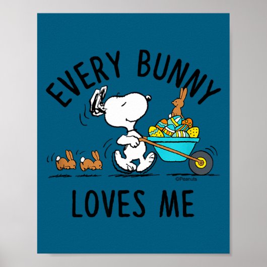 Peanuts - Ostern - jeder Hase mag mich Peanuts -  Poster (Vorne)