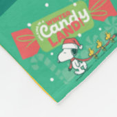 Peanuts Peppermint Dreams | Urlaubsmuster Fleecedecke (Ecke)