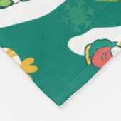 Peanuts Peppermint Dreams Urlaubsmuster Fleecedecke (Ecke)