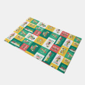 Peanuts Peppermint Dreams | Urlaubsmuster Fußmatte (Schrägansicht)