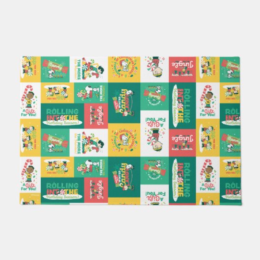 Peanuts Peppermint Dreams | Urlaubsmuster Fußmatte (Vorderseite)