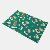 Peanuts Peppermint Dreams Urlaubsmuster Fußmatte (Schrägansicht)