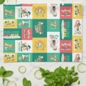 Peanuts Peppermint Dreams | Urlaubsmuster Geschirrtuch (Gefaltet)