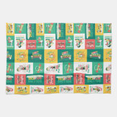 Peanuts Peppermint Dreams | Urlaubsmuster Geschirrtuch (Horizontal)