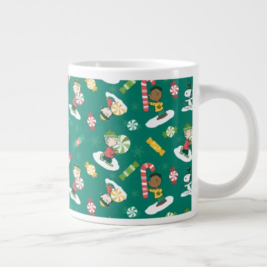 Peanuts Peppermint Dreams Urlaubsmuster Jumbo-Tasse (Rechts)