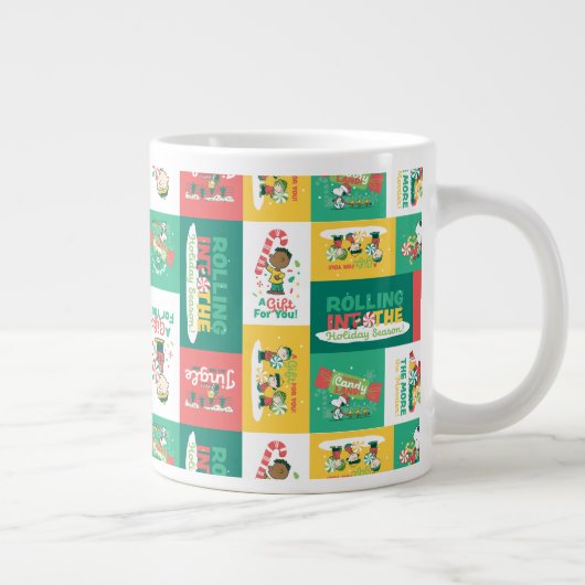 Peanuts Peppermint Dreams | Urlaubsmuster Jumbo-Tasse (Rechts)