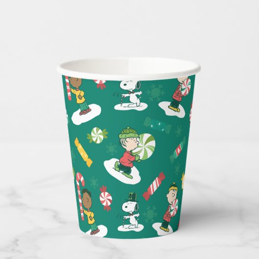 Peanuts Peppermint Dreams Urlaubsmuster Pappbecher (Links)