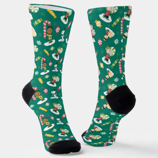 Peanuts Peppermint Dreams Urlaubsmuster Socken (Gewinkelt)
