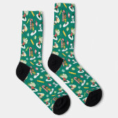 Peanuts Peppermint Dreams Urlaubsmuster Socken (Rechts)