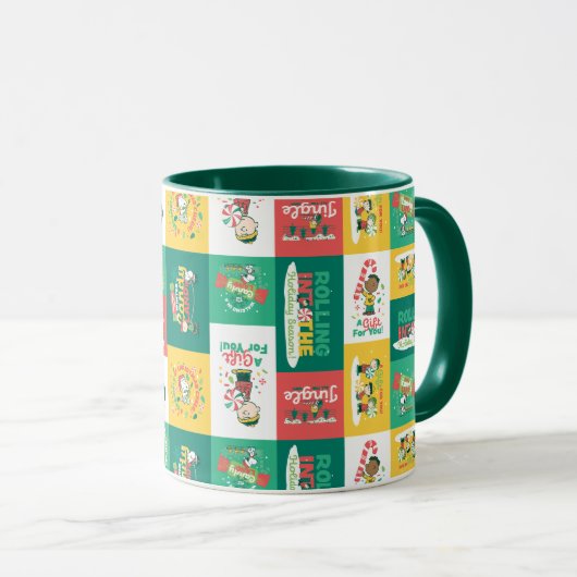 Peanuts Peppermint Dreams | Urlaubsmuster Tasse (VorderseiteRechts)