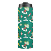 Peanuts Peppermint Dreams Urlaubsmuster Thermosbecher (Vorderseite)