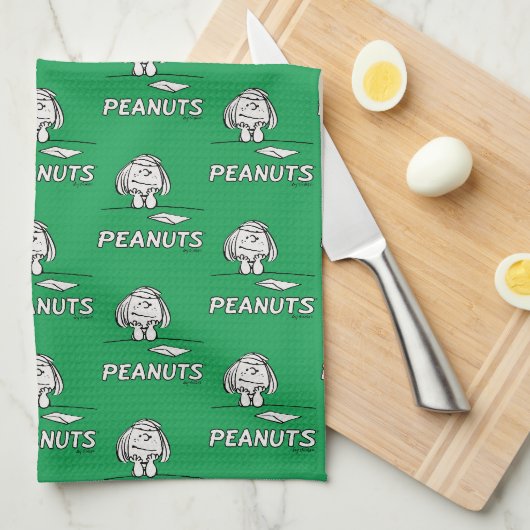 Peanuts | Peppermint Patty Gedanken Geschirrtuch (Viertel Falte)