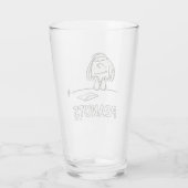 Peanuts | Peppermint Patty Gedanken Glas (Rückseite)
