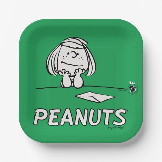 Peanuts | Peppermint Patty Gedanken Pappteller (Vorderseite)