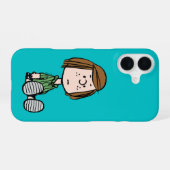 Peanuts | Peppermint Patty sitzend iPhone 16 Hülle (Rückseite (Horizontal))