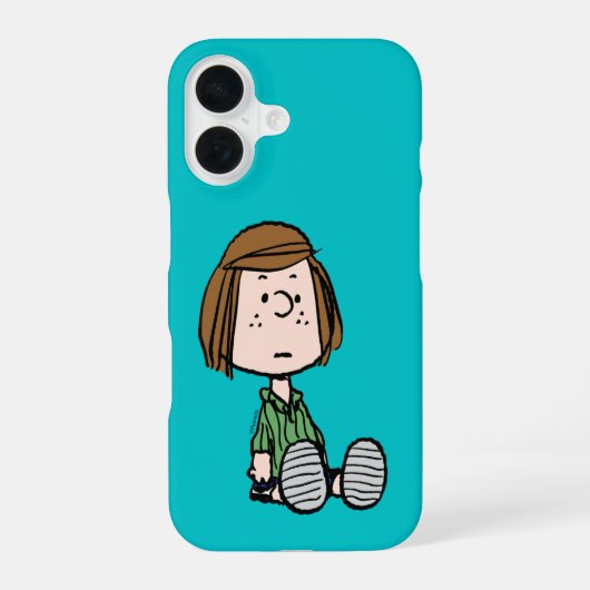 Peanuts | Peppermint Patty sitzend iPhone 16 Hülle (Rückseite)