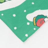Peanuts Peppermint Träume Schneeflocken Muster Fleecedecke (Ecke)