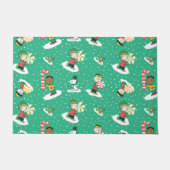 Peanuts Peppermint Träume Schneeflocken Muster Fußmatte (Vorderseite)