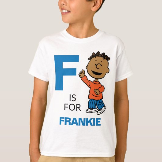 PEANUTS | Personalisiert Franklin T-Shirt (Vorderseite)