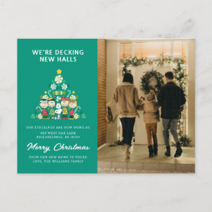 Peanuts   Pfefferminz-Weihnachtsbaum Feiertagspostkarte