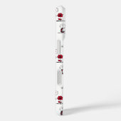 PEANUTS | Rotes und schwarzes Muster Case-Mate iPhone Hülle (Rückseite / Rechts)