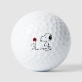 PEANUTS | Rotes und schwarzes Muster Golfball (Vorderseite)