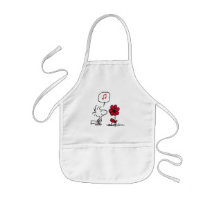 PEANUTS Rotes und schwarzes Muster Kinderschürze
