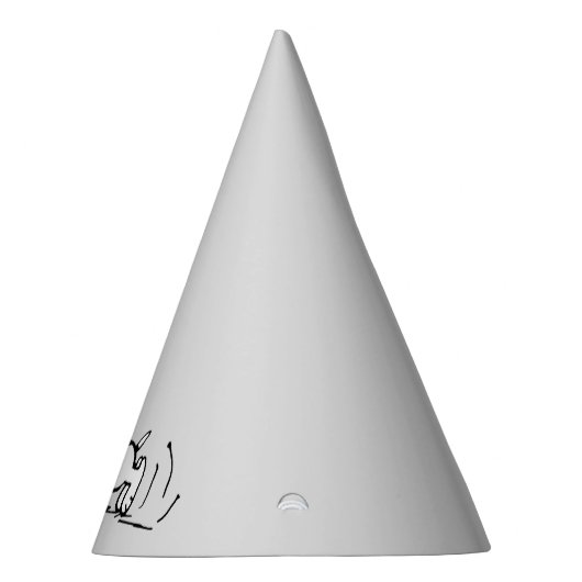 PEANUTS | Rotes und schwarzes Muster Partyhütchen (Rechts)