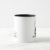 PEANUTS | Rotes und schwarzes Muster Tasse (Zentrum)