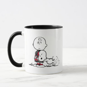 PEANUTS   Rotes und schwarzes Muster Tasse
