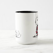 PEANUTS | Rotes und schwarzes Muster Tasse (Zentrum)