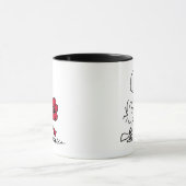 PEANUTS | Rotes und schwarzes Muster Tasse (Zentrum)