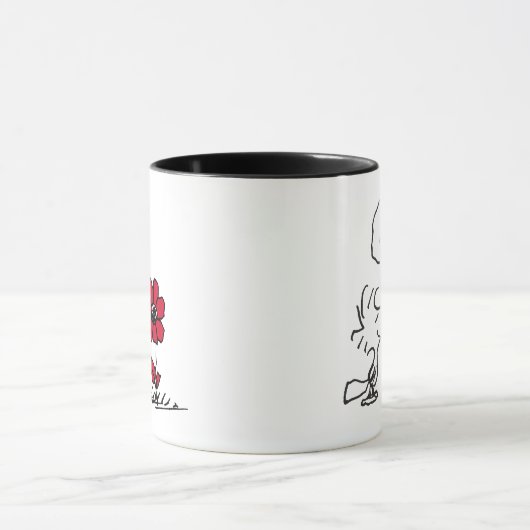 PEANUTS | Rotes und schwarzes Muster Tasse (Zentrum)