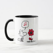 PEANUTS | Rotes und schwarzes Muster Tasse (Links)