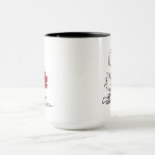 PEANUTS | Rotes und schwarzes Muster Tasse (Zentrum)